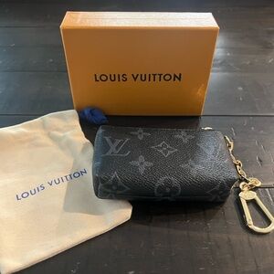 Custom Designer Inspired Monogram Key Cle Pochette Coin Wallet